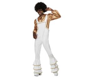 Smiffys 70s Glam Costume, White (Size L)