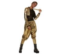Smiffys 80s Hammer Time Costume, Gold (Size S)