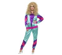 Smiffys 80s Height of Fashion Shell Suit Costume, Female, (Size S)
