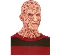 Smiffys A Nightmare On Elm Street, maschera Freddy Krueger, Testa completa, lattice