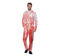 SMIFFYS Abito Goccia di Sangue, Rosso, con giacca, pantaloni e cravatta Halloween