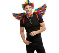 Per Adulto Arcobaleno Lgbtq Gay Pride Costume Festa Festival Carnival Ali