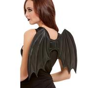 Adulto Halloween Donna Costume Pipistrello Ali Nero Batwings Nuovo Da Smiffys