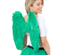 Angel Wings Verde San Patrick's Giorno Trifoglio Irlandese Costume da Festival