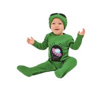 SMIFFYS Alieno per bebè, Verde, Costume intero e cappello Halloween