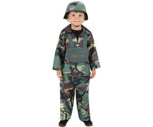 Smiffys Army Boy Costume, Camouflage (Size L)