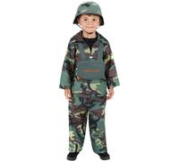 Smiffys Army Boy Costume, Camouflage (Size M)