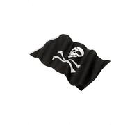 SMIFFYS Bandiera dei pirati, 152x91cm / 5inx3in, Nero, con stampa di grande teschio e ossa incrociate Halloween