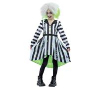 Smiffys Beetlejuice - Costume per bambini, con licenza ufficiale Warner Brothers, per Halloween, classico Beetlejuice a righe, con costumi per la famiglia abbinati