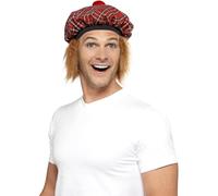 SMIFFYS Berretto scozzese con capelli e pompon