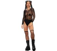 Smiffys Body zig zag a maniche lunghe Halloween