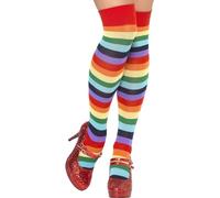 Smiffys Clown & Circo Calze Lunghe Multicolore Halloween Costume Taglia Unica