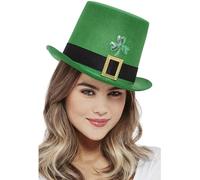 Smiffys Cappello a cilindro Paddy's Day, Motivo a trifoglio Halloween