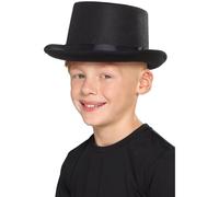 Smiffys Cappello a cilindro per bambini, nero Halloween