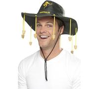 SMIFFYS Cappello australiano, verde con tappi Halloween