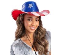 Smiffys Cappello Da Cowboy American Stars & Stripes Multi 4th July
