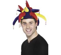 Giullare Cappello, Multicolore, Con Campane Cost-Acc Nuovo