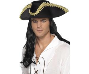 SMIFFYS Cappello da pirata, Nero Halloween