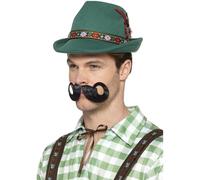 Deluxe Oktoberfest Trenker Cappello da Uomo Costume Bavarese Tedesco Alpine