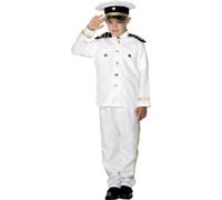 Smiffys Costume da capitano, bambino, con giacca, pantaloni e cappello Halloween