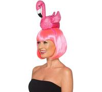 Fenicottero Rosa Fascia per Donna - Fun Tropicale Uccello Accessorio Costume