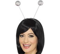 SMIFFYS Cerchietto con palline glitterate, argento Halloween