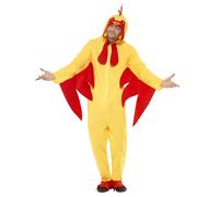 Smiffys Chicken Costume, Yellow (Size L)