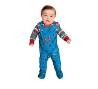 SMIFFYS Chucky Baby Costume bambola assassina, Blu, con stampato tutto in uno