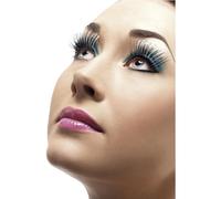 Smiffys Ciglia finte, argento, Olografiche, contiene colla Halloween