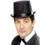 SMIFFYS Cilindro indistruttibile vecchie storie inglesi, nero Halloween