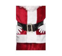 Cintura Di Babbo Natale Nera In Plastica Accessorio Di Natale Per Uomini