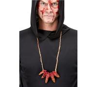 Smiffys Collana dita mozze, Carne, con dita mozze