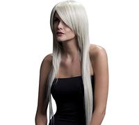 Smiffys Collezione Fever Parrucca Amber, biondo, lunga, liscia con frangetta sfilzata, 71cm / 28in Halloween