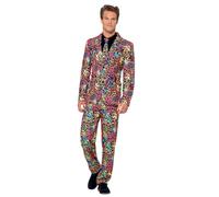 Smiffys Neon Suit, Multi-Coloured (Size L)