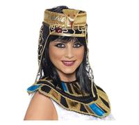 Donna Egiziano Accessorio Capelli Faraone Cleopatra Copricapo Costume Nuovo