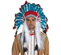 SMIFFYS Copricapo ispirato ai nativi americani, blu Halloween