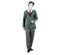 SMIFFYS Corpse Bride, costume Victor Van Dort sposo, Giacca con finta camicia e gilet, cravatta, pantaloni e maschera