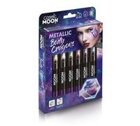 Smiffys Cosmic Moon Metallic Body Crayons, Assorted