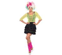 Smiffys 80s Pop Tart Costume, Black & Yellow (Size S)