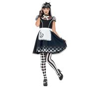 Smiffys Gothic Alice Costume, Black (Size S)