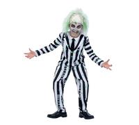 SMIFFYS Costume Beetlejuice, Giacca con finta camicia, cravatta e pantaloni