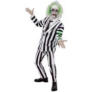 SMIFFYS Costume Beetlejuice, Giacca, pantaloni e cravatta Halloween, Carnevale