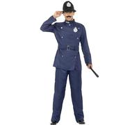 SMIFFYS Costume Bobby londinese, blu, con pantaloni, giacca e cappello
