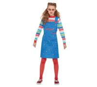 Smiffy's Costume Chucky blu con abito e maglia