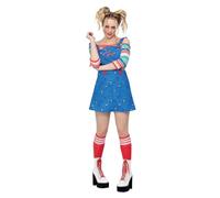 SMIFFYS Costume Chucky, Miniabito grembiule e top Halloween, Carnevale
