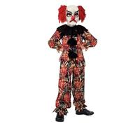 Smiffys Costume Clown Spaventoso, comprende Top, Pantaloni eMaschera Halloween