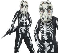 Smiffys Costume Completo Deluxe T-Rex Scheletro Bambini Halloween Età 4-12