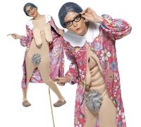 Smiffys Costume Completo Stag Night Novelty Comedy Donna Gravity Granny Stag