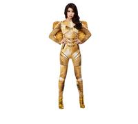 SMIFFYS Costume da angelo custode Fever, Oro, Tutto in uno con ali e fascia per capelli Halloween