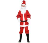 SMIFFYS Costume ragazzo di Babbo Natale, Rosso, con giacca, pantaloni, cappello e cintura